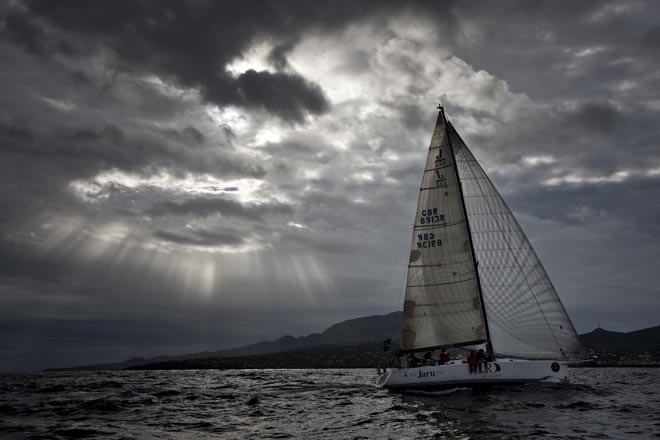 Pantelleria  26/10/2010<br />
Rolex Middle Sea Race 2010<br />
JARU approcing Pantelleria Island<br />
Photo: © Carlo Borlengh © Carlo Borlenghi / www.carloborlenghi.com